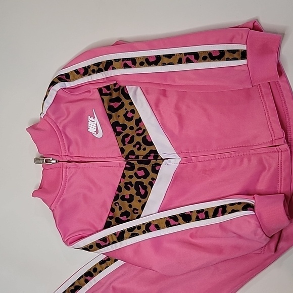 Nwot NIKE Leopard Trim Chevron Tracksuit Set - Picture 5 of 8